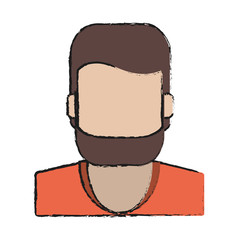 Man icon. Male avatar person people and human theme. Isolated design. Vector illustration