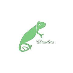 Chameleon logo. Identity design template. Vector illustration for your company.