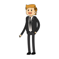 Man icon. Male avatar person people and human theme. Isolated design. Vector illustration