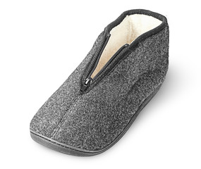 One piece the comfortable dark gray slipper