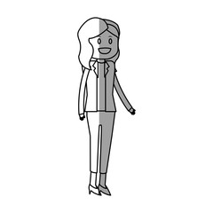 Woman icon. Girl female avatar person people and human theme. Isolated design. Vector illustration