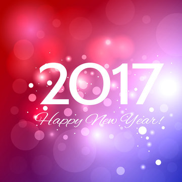 Beautiful  Happy New Year 2017 background
