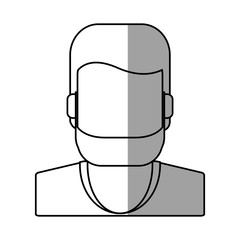 Man icon. Male avatar person people and human theme. Isolated design. Vector illustration