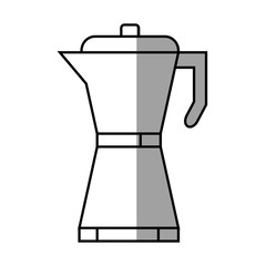 Coffee kettle icon. Drink breakfast beverage and restaurant theme. Isolated design. Vector illustration
