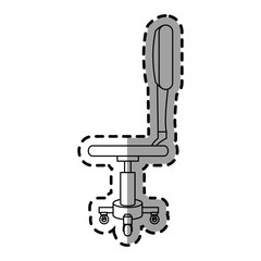 Chair icon. Seat furniture interior home and comfortable theme. Isolated design. Vector illustration