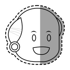 Man icon. Male avatar person people and human theme. Isolated design. Vector illustration