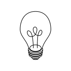 Isolated bulb light Design Vector illustration, white background