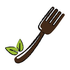 Natural food gastronomy Design Vector illustration, white background