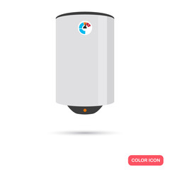 Electric boiler color icon. Flat design for web and mobile