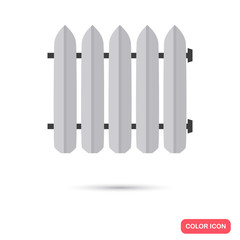 Heating sectional battery color icon. Flat design for web and mobile