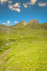 Fototapeta premium Pyrenees mountains frontera del Portalet, Huesca, Aragon, Spain