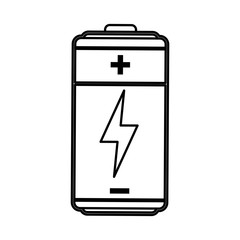Rechargeable electric battery icon vector illustration graphic design