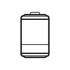 Rechargeable electric battery icon vector illustration graphic design