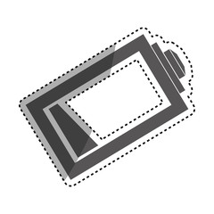 Fototapeta premium Rechargeable electric battery icon vector illustration graphic design