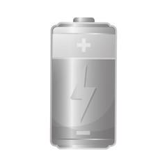 Rechargeable electric battery icon vector illustration graphic design