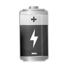 Rechargeable electric battery icon vector illustration graphic design