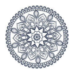 Mandala oriental symbol icon vector illustration graphic design