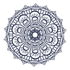 Mandala oriental symbol icon vector illustration graphic design