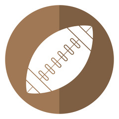 ball american football sport shadow vector illustration eps 10