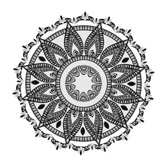 Mandala oriental symbol icon vector illustration graphic design