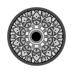 Mandala oriental symbol icon vector illustration graphic design
