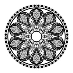 Mandala oriental symbol icon vector illustration graphic design