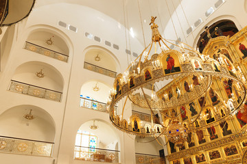 Sakhalin cathedral with cupolas