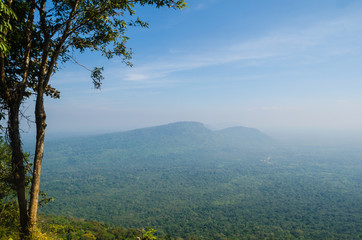 Sky mountains Thailand Cambodia border