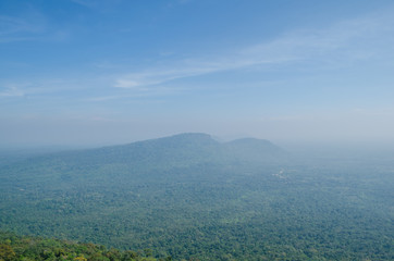 Sky mountains Thailand Cambodia border