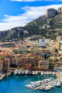 Luxury yachts in the bay of Monaco