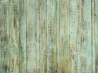close up of green old wood wall texture