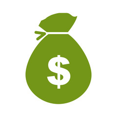 Obraz premium money bag isolated icon vector illustration design