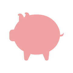 piggy savings isolated icon vector illustration design