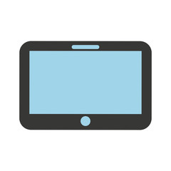 smartphone technology line icon vector illustration design