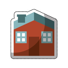 house exterior isolated icon vector illustration design
