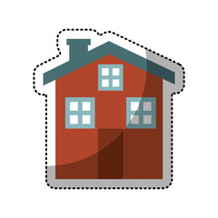 house exterior isolated icon vector illustration design