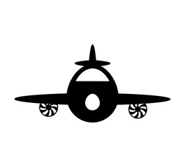 airplane flying isolated icon vector illustration design