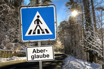 Schild 187 - Aberglaube