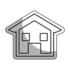 house esterior isolated icon vector illustration design