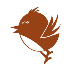 cute bird isolated icon vector illustration design