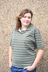 Female beauty expressions outside.