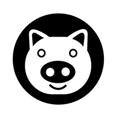 Pig Icon illustration design