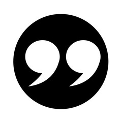 Obraz premium Quotation mark symbol Icon illustration design
