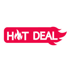 hot deal icon illustration design