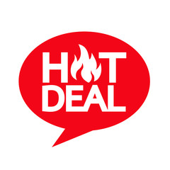 hot deal icon illustration design