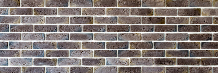 dark brown brick wall