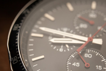 Detail of watch machinery.