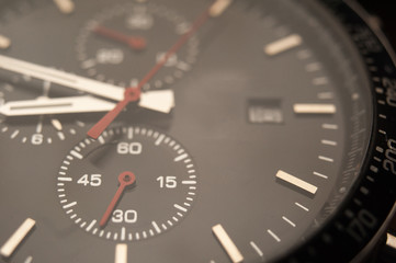 Detail of watch machinery.