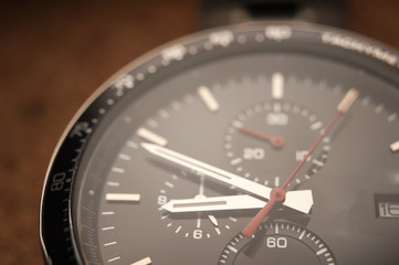 Fototapeta premium Detail of watch machinery.