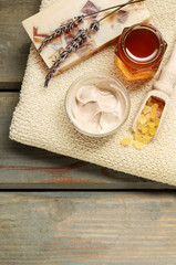 Spa cosmetics with honey